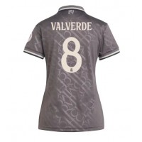 Camiseta Real Madrid Federico Valverde #8 Tercera Equipación Replica 2024-25 para mujer mangas cortas